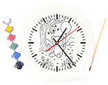 Дитячий набір для творчості годинник-розмальовка Вінні-Пух (за мотивами повісті Алана Мілна) 30 см (Г0009), фото 3