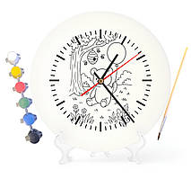 Дитячий набір для творчості годинник-розмальовка Вінні-Пух (за мотивами повісті Алана Мілна) 30 см (Г0009)