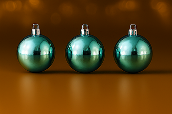 Набір глянцевих ялинкових куль Ø6 см (6 шт) — дзеркальні пластикові прикраси з гальванічним покриттям, 9 стильних кольорів Бірюзовий