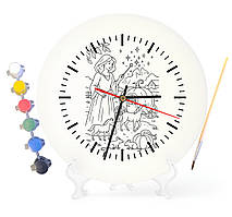 Дитячий набір для творчості годинник-розмальовка Попелюшка (за мотивами казки Шарль Перро) 30 см (Г0013)