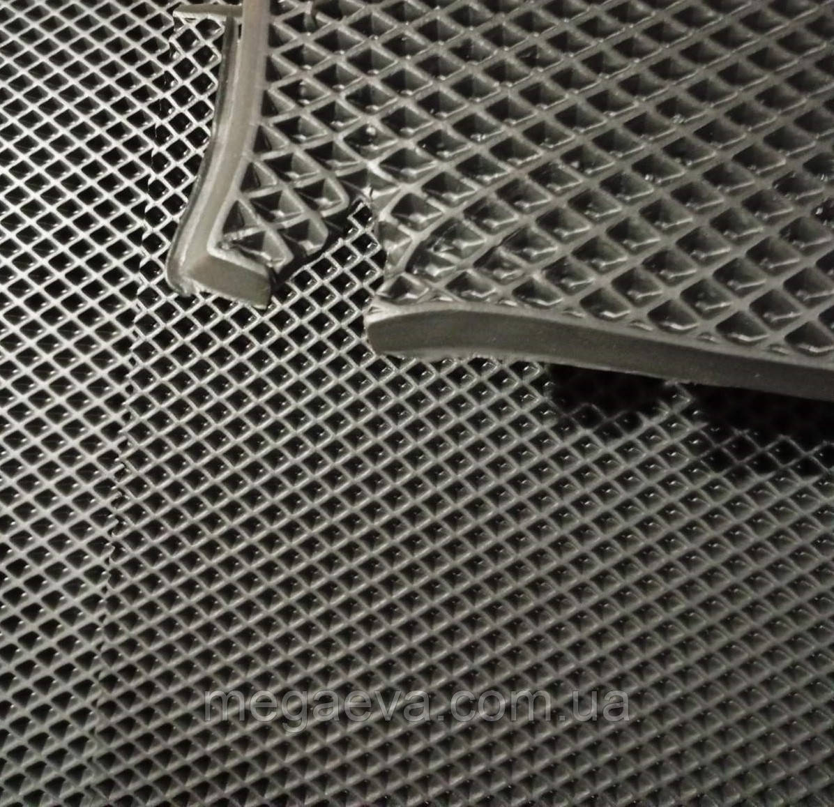 Матеріал для виготовлення « EVA килимків » 100x140 см товщина 10 мм БРАК Темно-сірий