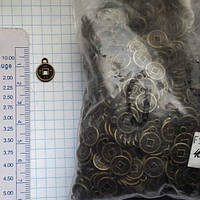 Метал. підвіска "Монетка" бронза, 1500 шт. в уп.