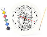Дитячий набір для творчості годинник-розмальовка Білосніжка (за мотивами казки братів Грімм) 30 см (Г0015), фото 4