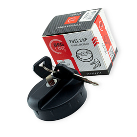 Кришка бензобака пластикова застосовується на  Ваз, Таврія з ключем чорна  з ключем