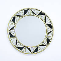 Настінне дзеркало "Колесо фортуни" зі скла і металу