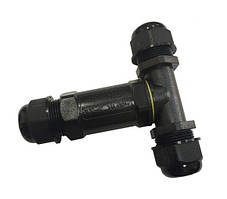 З'єднувач кабельний ЗК-М685-T 3P 24А 0,5-2,5 IP68 водонепроникний Т-подібний