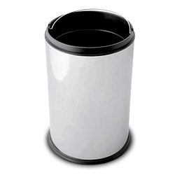 Металева корзина для сміття з притискним кільцем без кришки 20 л