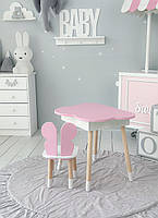 Дитячий столик-тучка з відкидним верхом 54х68х50, стіл в дитячу, рожевий, фото 5