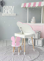 Дитячий столик-тучка з відкидним верхом 54х68х50, стіл в дитячу, рожевий, фото 7