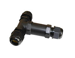 З'єднувач кабельний водонепроникний ЗК-YTTM25-T 5P 24А 0,5-2,5 IP68 Т-подібний