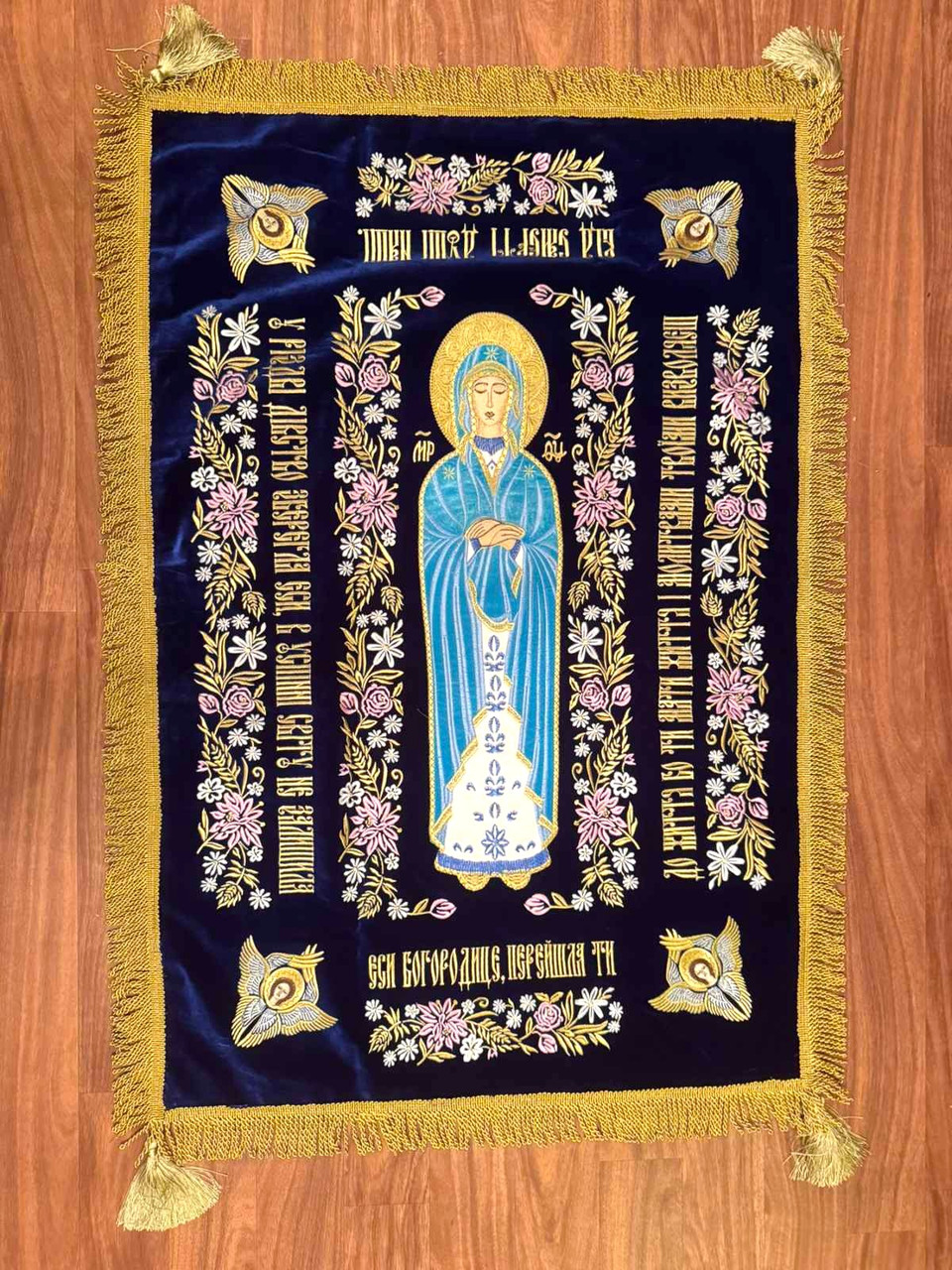 Плащаниця з образом Пресвятої Богородиці 120*80см (спецзамовлення), фото 1