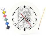 Дитячий набір для творчості годинник-розмальовка Білосніжка та семеро гномів (за мотивами казки братів Грімм) 30 см (Г0016), фото 4