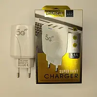 Зарядное устройство 3 USB 5G 3,1А / Быстрая зарядка для смартфонов и гаджетов