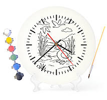 Дитячий набір для творчості годинник-розмальовка Гидке каченя (за мотивами книги Ганса Крістіана Андерсена) 30 см (Г0017)