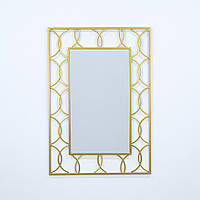 Настінне дзеркало Арт-деко золотий метал