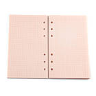 Блок паперу рожевий для планера А6 слонова кістка в клітинка 6 отворів 40 аркушів BDP084, фото 2