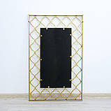 Настінне дзеркало з візерунком зі скла і металу, фото 5