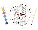 Дитячий набір для творчості годинник-розмальовка Мауглі (за мотивами Книги джунглів Редьярда Кіплінга) 30 см (Г0020), фото 4