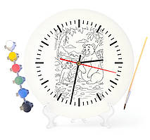 Дитячий набір для творчості годинник-розмальовка Мауглі (за мотивами Книги джунглів Редьярда Кіплінга) 30 см (Г0020)