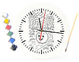 Дитячий набір для творчості годинник-розмальовка Колобок (за мотивами народної казки) 30 см (Г0021), фото 4