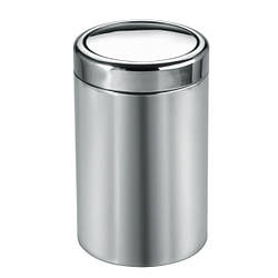 Кругла металева корзина для сміття з хитаючою кришкою 30 л