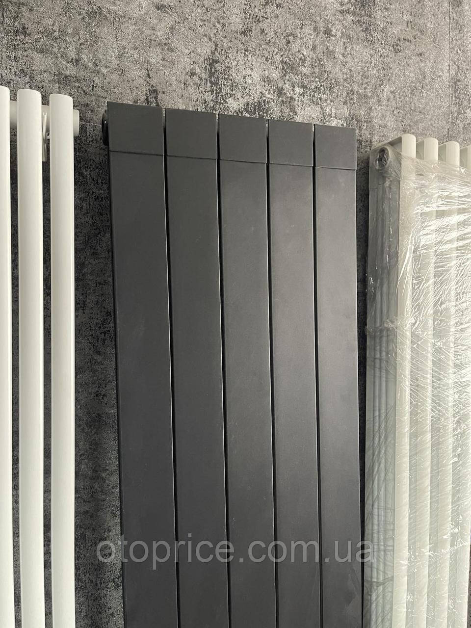 Вертикальний радіатор алюмінієвий GLOBAL OSKAR 1800 5 секц. (18-21 м.кв.), фото 1