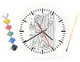 Дитячий набір для творчості годинник-розмальовка Пригоди Тома Сойєра (Марк Твен) 30 см (Г0024), фото 4
