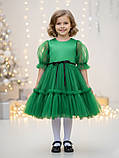 Зелена  сукня для дівчинки Нарядна Святкова (104-134р), фото 2