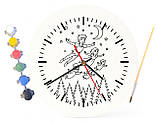 Дитячий набір для творчості годинник-розмальовка Пітер Пен і Венді (Джеймс Баррі) 30 см (Г0025), фото 4