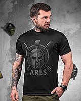 Тактична футболка чорна, футболка чоловіча зсу військова чорна, військова футболка поліестер , imi ate oik