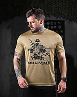 Тактична потовідвідна футболка койот oblivion, військова футболка койот coolmax imi ate oik