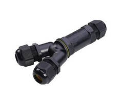 З'єднувач кабельний ЗК-М685-Y 3P 24А 0,5-2,5 IP68 водонепроникний Y-подібний