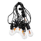 Ретро гірлянда вулична 10 LED лампочок 5 метрів А60, фото 10