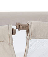 Приставне ліжечко CARRELLO Gracia CRL-16502 — 7 рівнів, нахил, 4 коліщата з гальмами, кошик і матрац у комплекті, фото 3