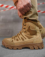 Тактические летние берцы койот, Всесезонные тактические ботинки военные койот, Военные ботинки койот нубук imi ate oik