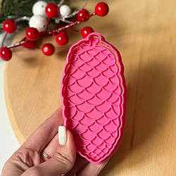 Вирубка з відтиском Шишка, 12см