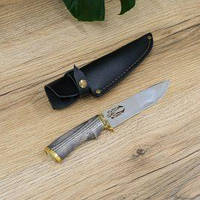 Мисливський ніж Лев бронза ручної роботи