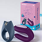 Набір Partner Box 2 смарт вібратор і віброкільце для пар з глибокими вібраціями для спільних оргазмів Satisfyer