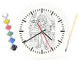 Дитячий набір для творчості годинник-розмальовка за мотивами Острів скарбів (Роберт Луїс Стівенсон) 30 см (Г0028), фото 4