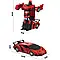 Машинка трансформер, на пульті керування, Lamborghini Robot Car Size 18, Червоний / Дитяча машинка на радіокеруванні, фото 6