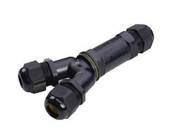 З'єднувач кабельний ЗК-М685-Y 4P 24А 0,5-2,5 IP68 герметичний Y-подібний