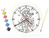 Дитячий набір для творчості годинник-розмальовка за мотивами Острів скарбів (Роберт Луїс Стівенсон) 30 см (Г0029), фото 4