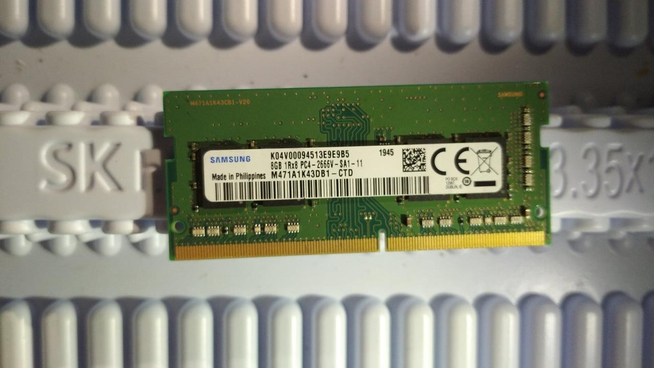Для ноутбука 8gb DDR4 Samsung PC4-2666V RAM Оперативна пам'ять M471A1K43CB1-CTD, фото 1