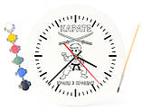 Дитячий набір для творчості годинник-розмальовка Карате 30 см (Г0030), фото 4