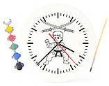 Дитячий набір для творчості годинник-розмальовка Карате 30 см (Г0031), фото 4