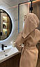 Жіночий Подарунковий набір Bella3 халат та рушник, беж, фото 5