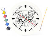 Дитячий набір для творчості годинник-розмальовка Карате 30 см (Г0033), фото 4