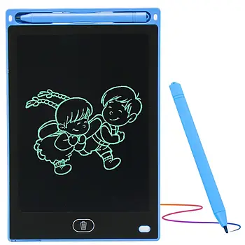 LCD планшет для малювання 12" зі стілусом, Writing Tablet, Синій / Графічний планшет для малювання