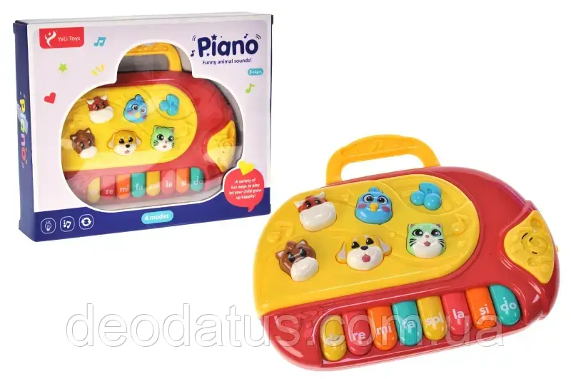 Піаніно дитяче на батарейках зі звуками тварин 794, фото 1