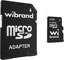 Micro SD 4GB/4 class Wibrand